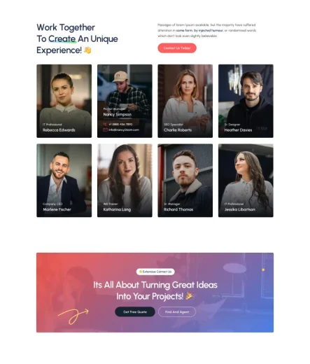 slide-Our Team One